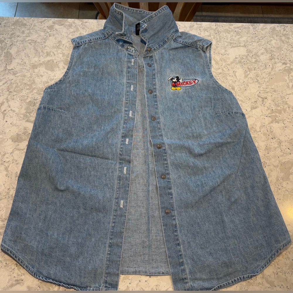 Vintage Mickey Mouse Mickey Unlimited Embroidered Vest